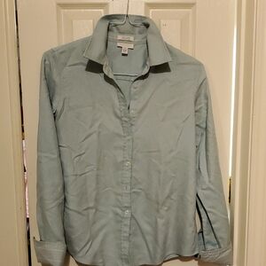 Charter Club Aqua Striped Cotton Shirt